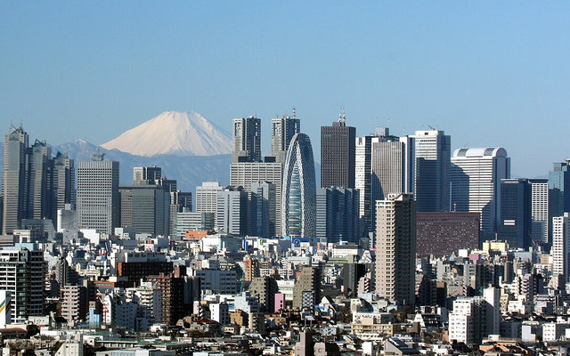 東京都新宿区の街並み